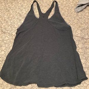 Dark gray lululemon racer back tank top